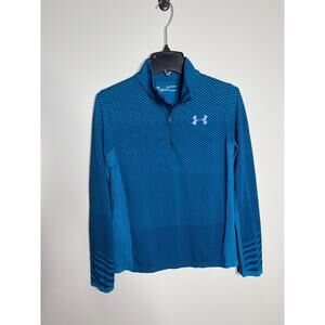 Under Armour Youth Girls Teal Half Zip Lightweight Pullover XL